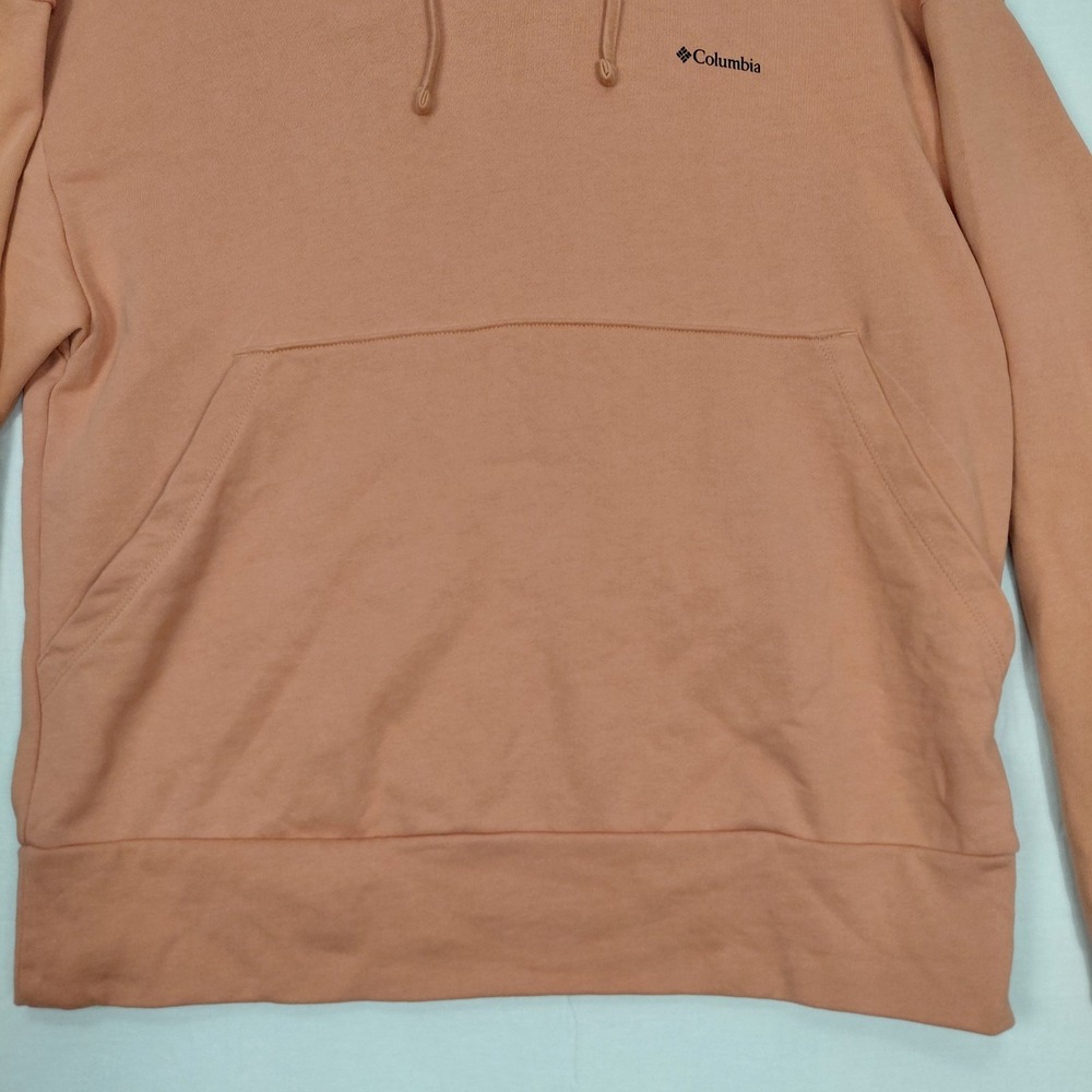 Columbia Women's Size S/P Long Sleeve Pullover Light Weight Coral Hoodie Logo - Picture 5 of 9